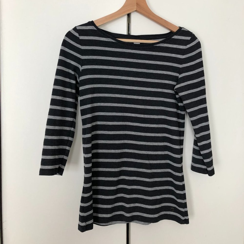 S. Oliver striped 3/4 length sleeved shirt (size 6)